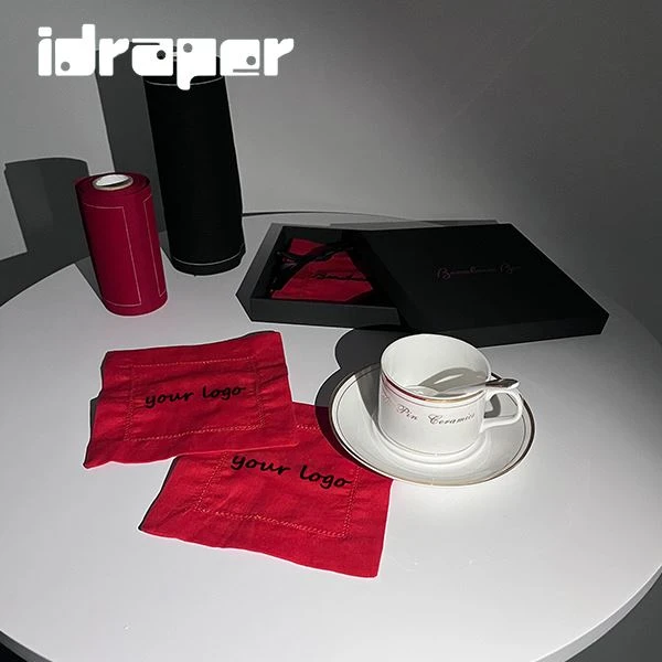 Discount embroidered linen napkins
